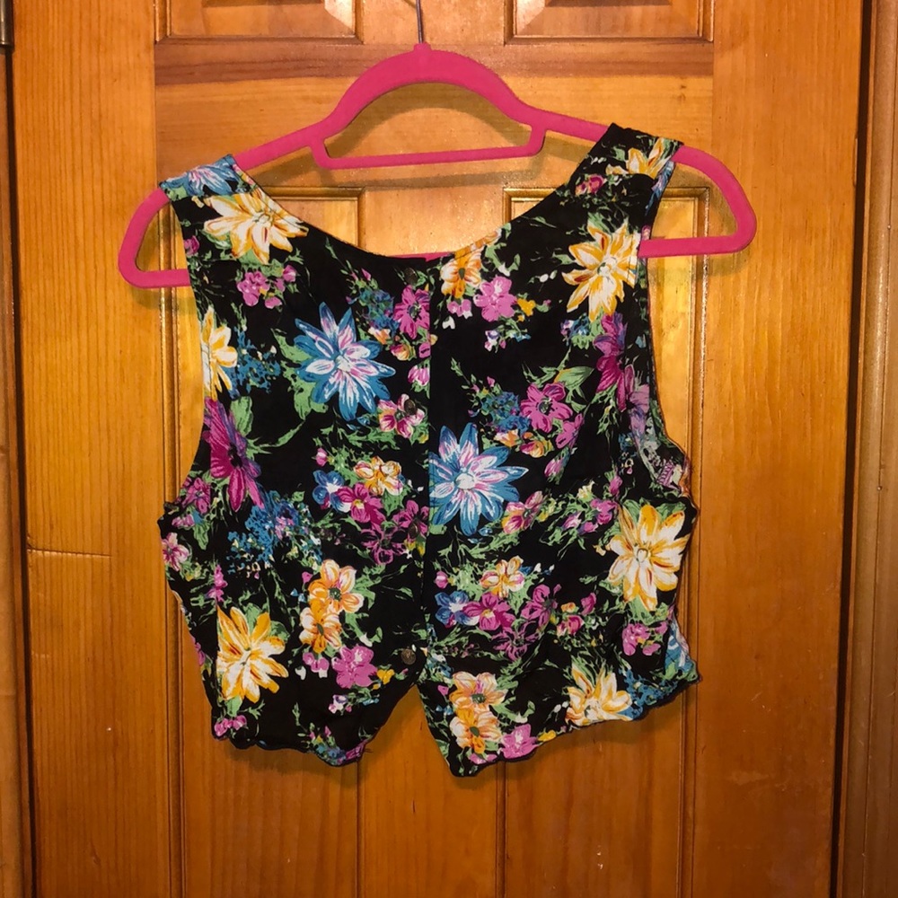 FLORAL CROP TOP